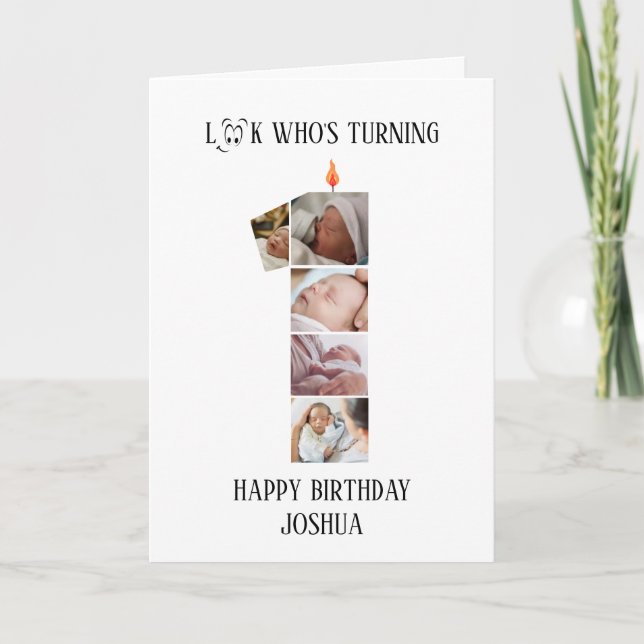 1. Geburtstagskarte Karte (Vorderseite)