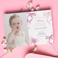 1. Geburtstagsmädchen Pink Bow Extravagant 1 Niedl