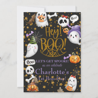 1. Geburtstagsparty der Girls Halloween Einladung
