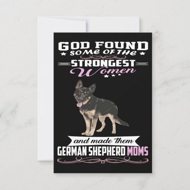 1 German Shepherd Mom God Found Some Of Strongest  Save The Date (Vorderseite)