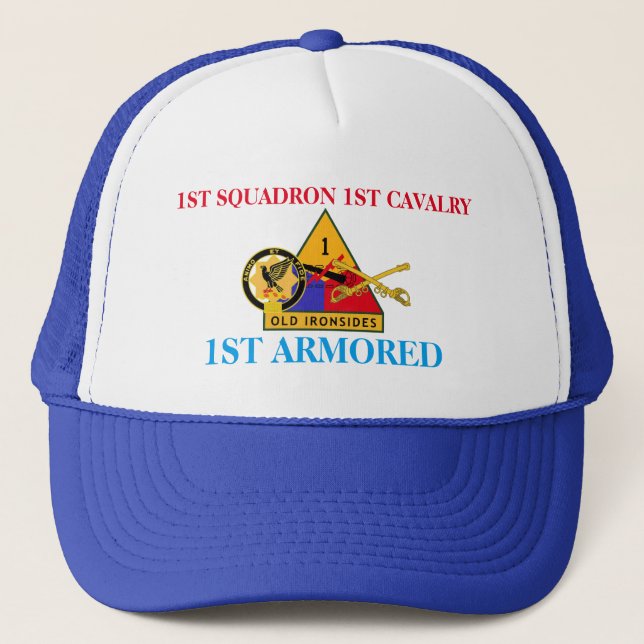 1. GESCHWADER-1. KAVALLERIE-1. GEPANZERTER HUT TRUCKERKAPPE (Vorderseite)