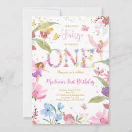 1. Golden Fairy Geburtstag Einladung