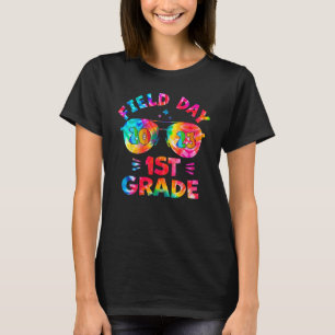 1. Grade Field Day 2023 Gefärbte Krawatte Sonnenbr T-Shirt