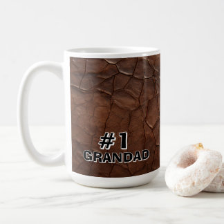 #1 Grandad Leather-look Kaffeetasse