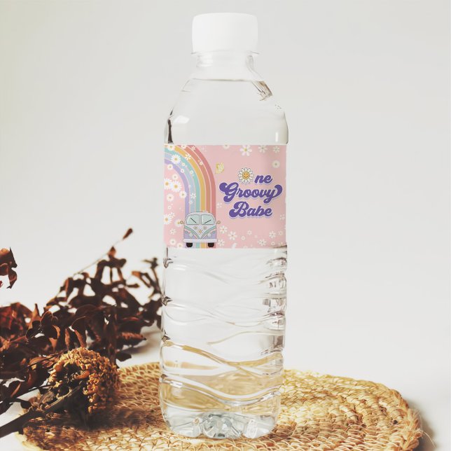 1. Groovy Babe Retro Rainbow 1. Geburtstag (Von Creator hochgeladen)