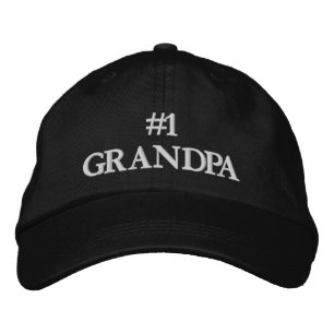 1 Großer weißer, individueller Text elegant niedli Bestickte Baseballkappe