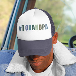 #1 Großpa Trucker Hat   Cooles Opfergeschenk   Ret Truckerkappe