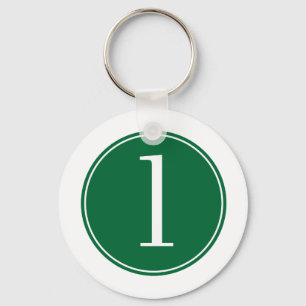 1. Grüner Kreis Schlüsselanhänger