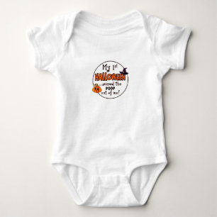 1. Halloween erschreckte den Kack aus mir Baby Strampler
