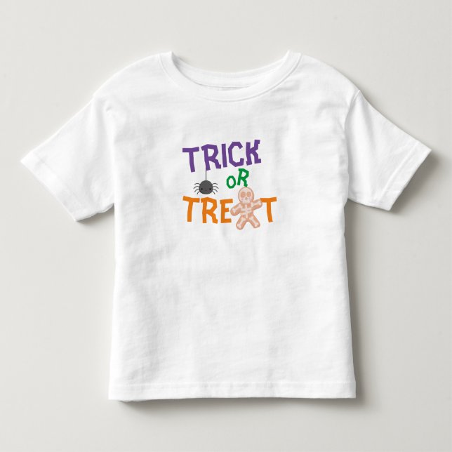 1. Halloween Niedlich Trick oder Trete Kleinkind T-shirt (Vorderseite)