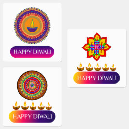 #1.Happy Diwali, das indische Lichtfestival Etiketten