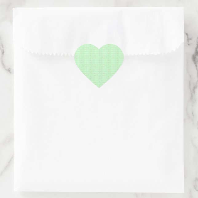 1 Herz-Aufkleber (Tasche)