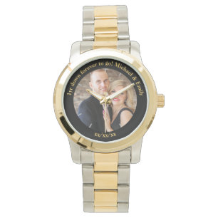 1. Hochzeit Jubiläum einzigartige ungewöhnliche Si Armbanduhr