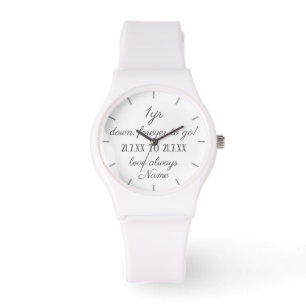 1. Hochzeit Jubiläum Geschenk Husband Ehefrau Ihm  Armbanduhr