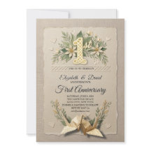 1. Hochzeitspapier-Jubiläum Papercut-Kran Foto