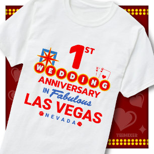 1. Hochzeitstag Fabelhaftes Las Vegas Paar T-Shirt