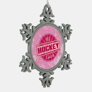1 Hockey Coach Weihnachtsbaum Snowflake Ornament