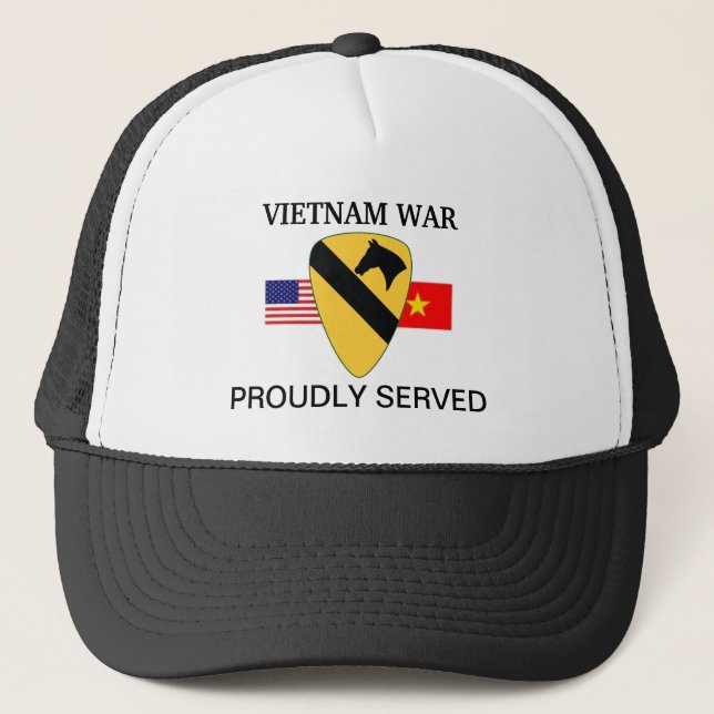 1. HUT der KAVALLERIE-DIV. VIETNAM Truckerkappe (Vorderseite)
