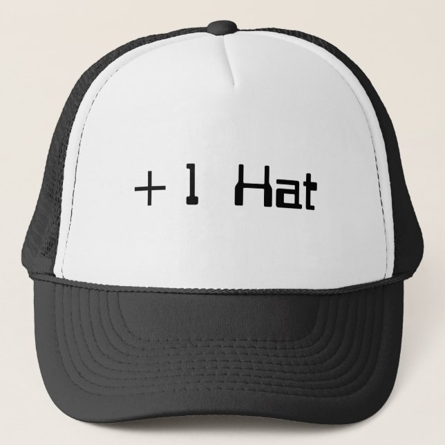 +1 Hut Truckerkappe (Vorderseite)
