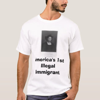1. illegaler Immigrant enormen Columbus, Amerikas T-Shirt