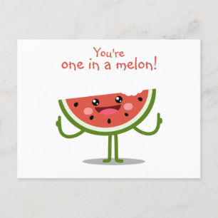 1 in einer Melone Postkarte