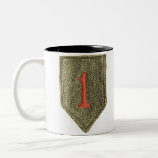 1. Infanterie-Abteilungs-Tasse Zweifarbige Tasse