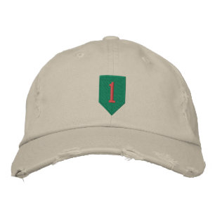 1. Infanterie Bestickte Baseballkappe