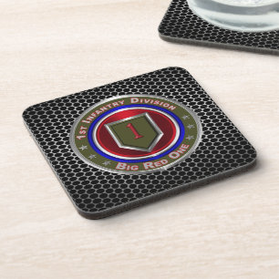 1. Infanterie-Division “Big Red One” Getränkeuntersetzer