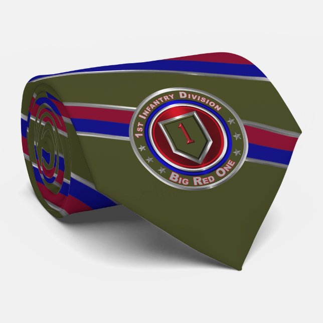 1. Infanterie-Division “Big Red One” Krawatte (Gerollt)