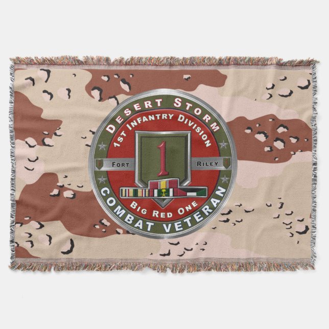 1. Infanterie Division Desert Storm Veteran Decke (Vorderseite)