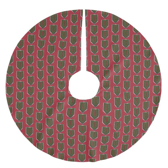 1. Infanterie-Division Polyester Weihnachtsbaumdecke (Vorderseite)
