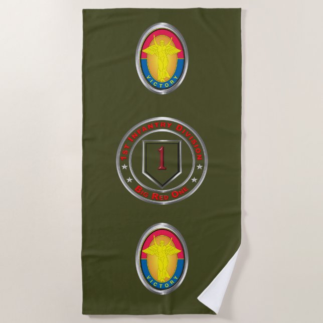 1. Infanterie-Division  Strandtuch (Vorderseite)