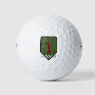 1. Infanterie groß rot 1 ein Veteran Veteranen Pat Golfball