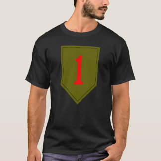 1. Infanterie-großer Logo-T - Shirt