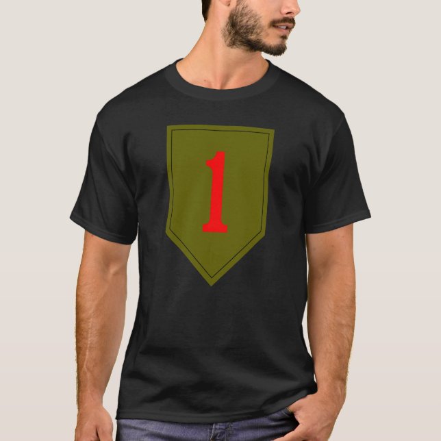 1. Infanterie-großer Logo-T - Shirt (Vorderseite)