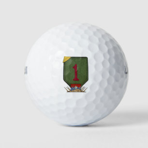 1. Infanterie mit großem roten 1-vietnam-Kriegspat Golfball