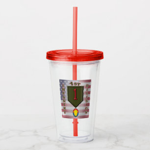 1. Infanterieabteilung "Big Red One" Acryltrinkbecher