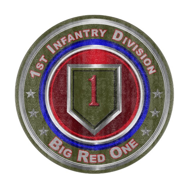 1. Infanterieabteilung "Big Red One" Schneidebrett (Vorderseite)