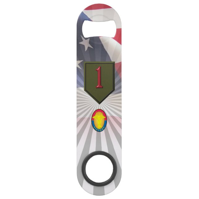 1. Infanterieabteilung "Big Red One" Speed Flaschenöffner (Vorderseite)