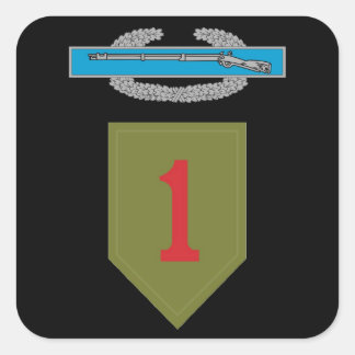 1. Infanterieabteilung CIB-Aufkleber Quadratischer Aufkleber