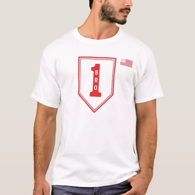 1. Infanterieabteilung Patch Vereinte Staaten T-Shirt (Vorderseite)