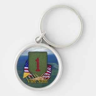 1. Infanteriedivision Veteranen Vietnam Schlüssela Schlüsselanhänger