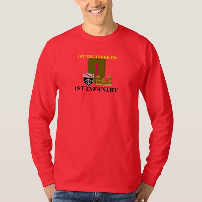 1. INGENIEUR-BATAILLON-1. INFANTERIE-SHIRT T-Shirt (Vorderseite)