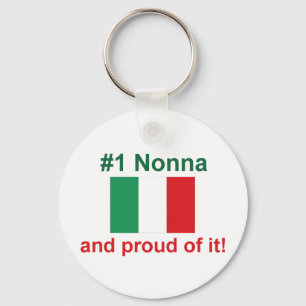 #1 Italiener Nonna und stolzes auf es! Geschenk Schlüsselanhänger