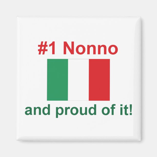 #1 Italienisches Nonno Magnet (Vorne)
