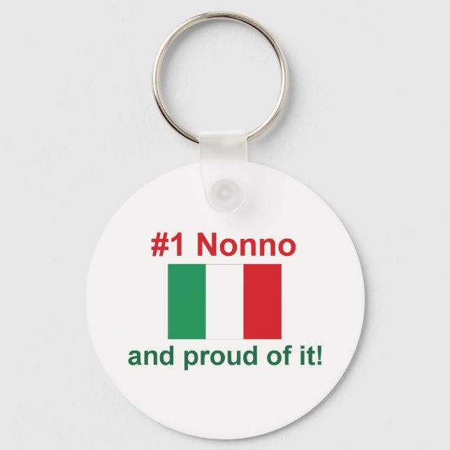 #1 Italienisches Nonno Schlüsselanhänger (Vorderseite)