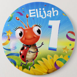 1 Jahr Abzeichen für benutzerdefinierte Geburtstag Button