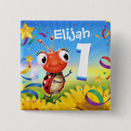 1 Jahr altes Abzeichen für benutzerdefinierte Gebu Button