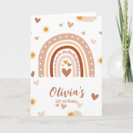 1 Jahr Geburtstag Mädchen Karte