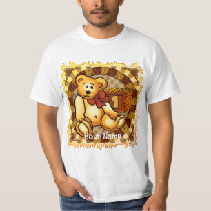 1 Jahr Geburtstagsblock-Bär T-Shirt